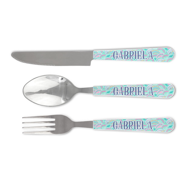 Custom Preppy Sea Shells Cutlery Set (Personalized)