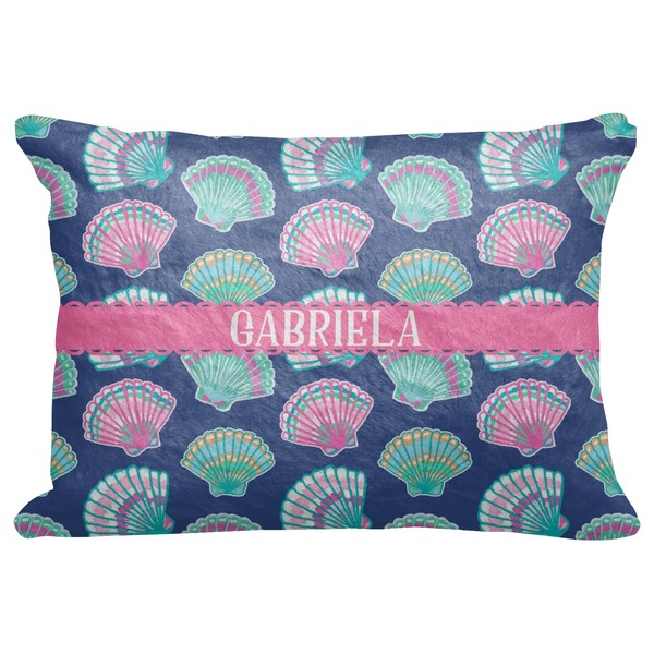 Custom Preppy Sea Shells Decorative Baby Pillowcase - 16"x12" (Personalized)