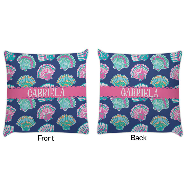 Preppy Sea Shells Decorative Pillow Case - Approval