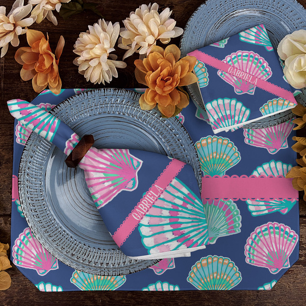 Preppy Sea Shells Dining Set