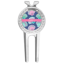 Preppy Sea Shells Golf Divot Tool & Ball Marker (Personalized)