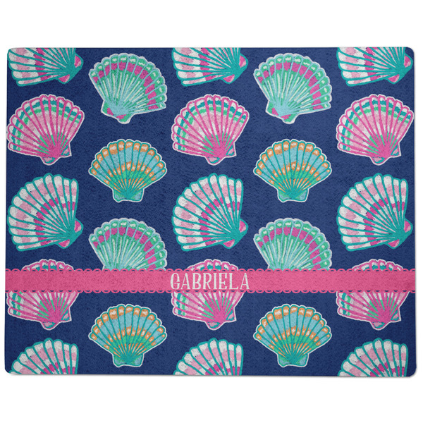 Preppy Sea Shells Dog Food Mat - Large without Bowls