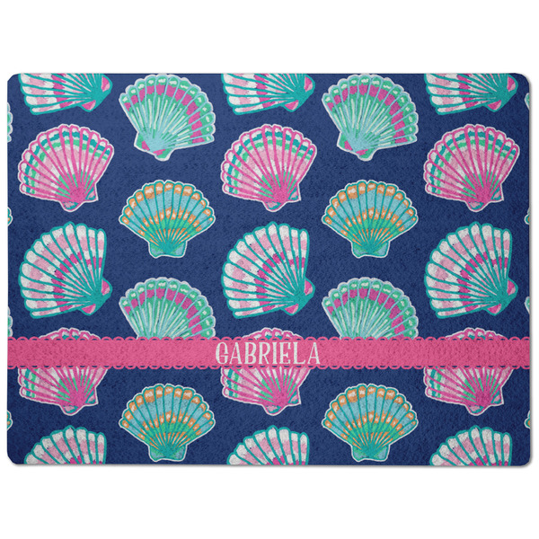 Preppy Sea Shells Dog Food Mat - Medium without bowls
