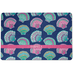 Preppy Sea Shells Dog Food Mat w/ Name or Text