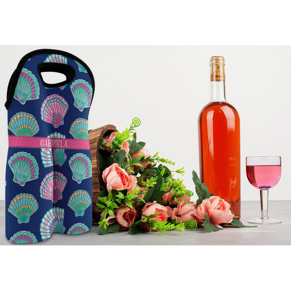Preppy Sea Shells Double Wine Tote - LIFESTYLE (new)