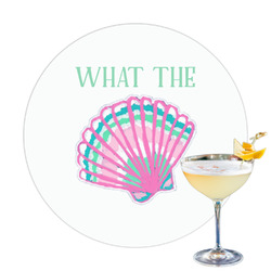Preppy Sea Shells Printed Drink Topper - 3.25" (Personalized)