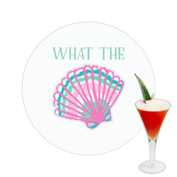 Preppy Sea Shells Printed Drink Topper -  2.5" (Personalized)