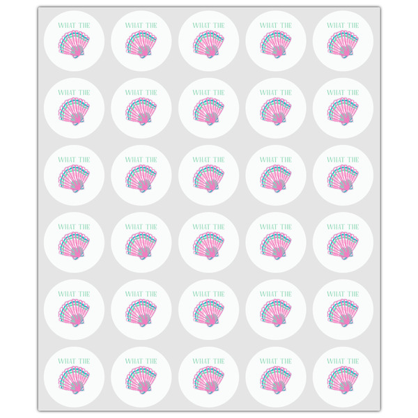 Preppy Sea Shells Drink Topper - XSmall - Set of 30