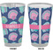 Preppy Sea Shells Pint Glass - Full Color - Front & Back Views