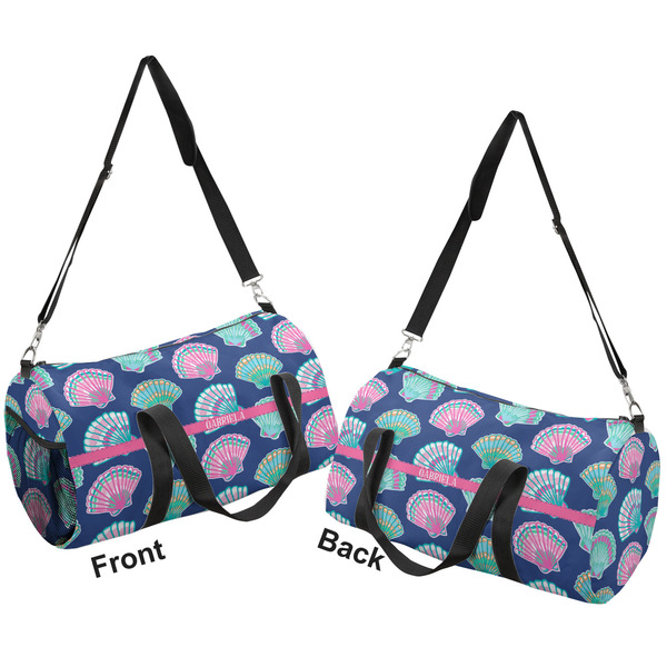 Preppy Sea Shells Duffle bag small front and back sides