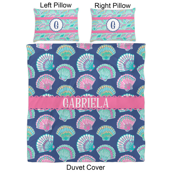 Preppy Sea Shells Duvet Cover Set - Queen - Approval