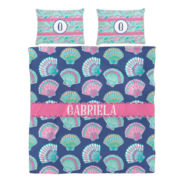 Preppy Sea Shells Duvet cover Set - Queen - Alt Approval