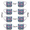 Preppy Sea Shells Espresso Cup - 6oz (Double Shot Set of 4) APPROVAL