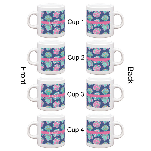 Preppy Sea Shells Espresso Cup Set of 4 - Apvl