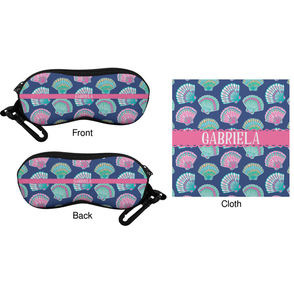 Sea Shells Eyeglass Case & Cloth (Approval)