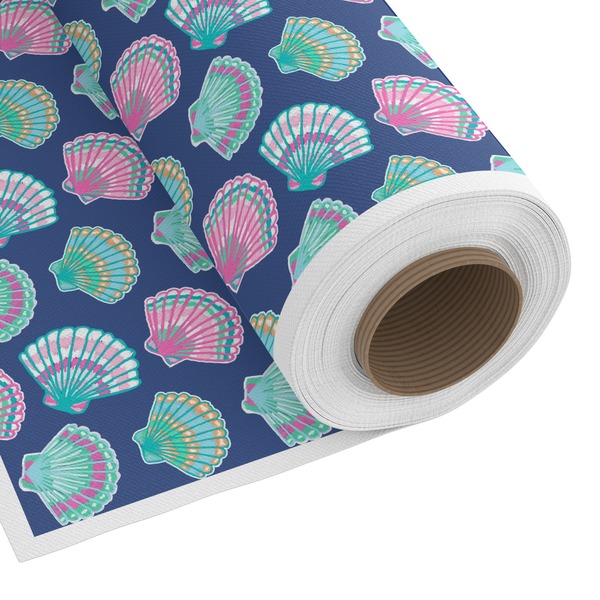 Custom Preppy Sea Shells Fabric by the Yard - Copeland Faux Linen