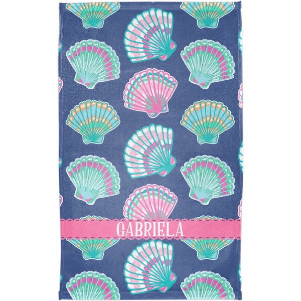 Preppy Sea Shells Finger Tip Towel - Full View