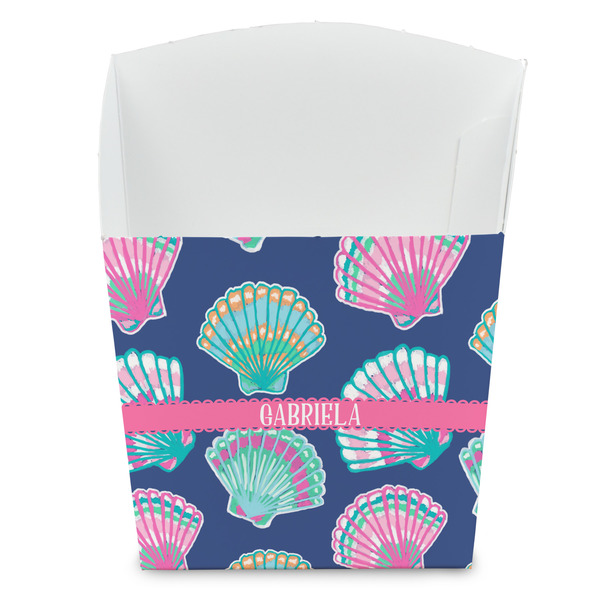 Custom Preppy Sea Shells French Fry Favor Boxes (Personalized)