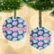 Preppy Sea Shells Frosted Glass Ornament - MAIN PARENT