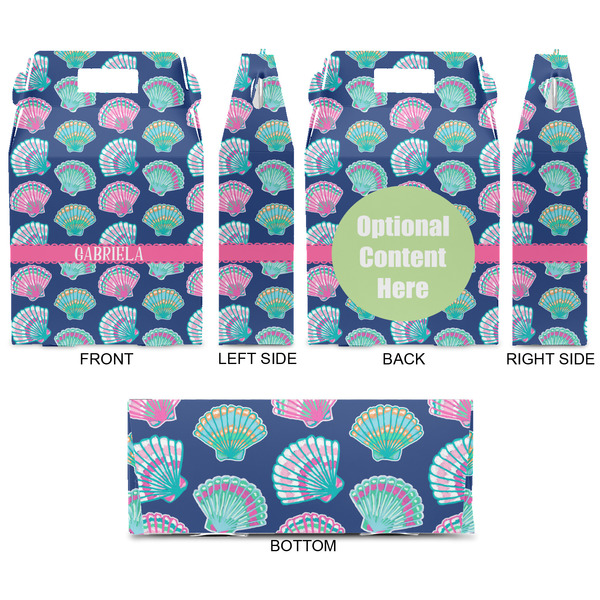 Preppy Sea Shells Gable Favor Box - Approval