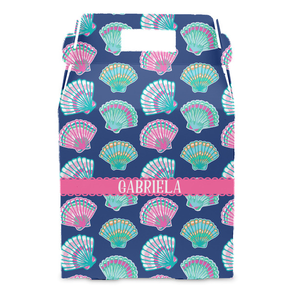 Preppy Sea Shells Gable Favor Box - Front