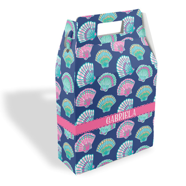 Custom Preppy Sea Shells Gable Favor Box (Personalized)