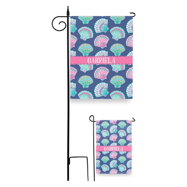 Preppy Sea Shells Garden Flag - PARENT/MAIN