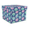 Preppy Sea Shells Gift Boxes with Lid - Canvas Wrapped - Large - Front/Main