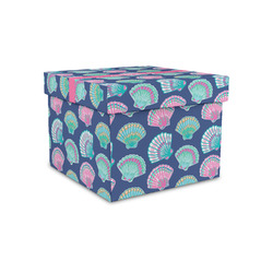 Preppy Sea Shells Gift Box with Lid - Canvas Wrapped - Small (Personalized)
