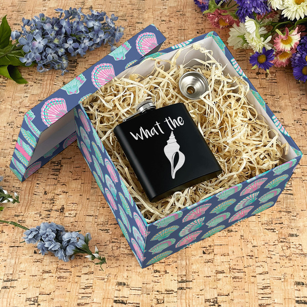 Preppy Sea Shells Gift Boxes with Lid - Canvas Wrapped - X-Large - In Context