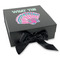 Preppy Sea Shells Gift Boxes with Magnetic Lid - Black - Front (angle)