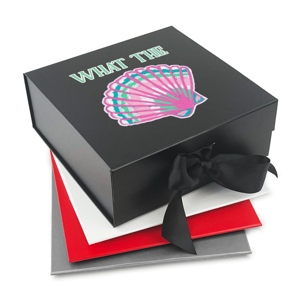 Custom Preppy Sea Shells Gift Box with Magnetic Lid (Personalized)