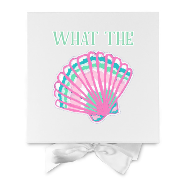 Preppy Sea Shells Gift Boxes with Magnetic Lid - White - Approval