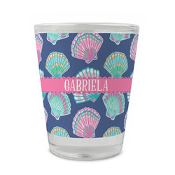 Preppy Sea Shells Glass Shot Glass - 1.5 oz - Set of 4 (Personalized)