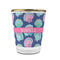 Preppy Sea Shells Glass Shot Glass - 1.5 oz - with Gold Rim - Single (Personalized)