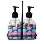 Preppy Sea Shells Glass Soap & Lotion Bottle Set (Personalized)