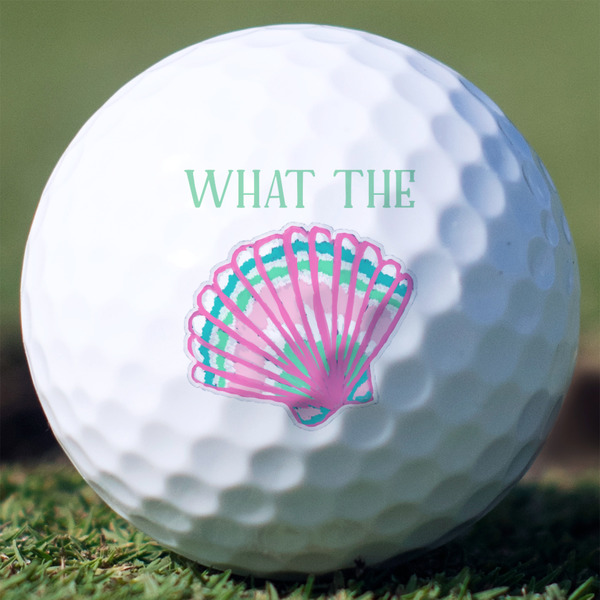Custom Preppy Sea Shells Golf Balls (Personalized)