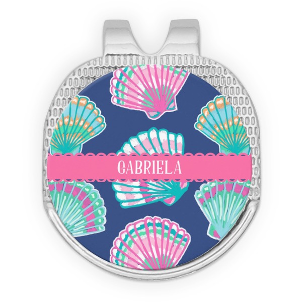 Preppy Sea Shells Golf Ball Hat Marker Hat Clip
