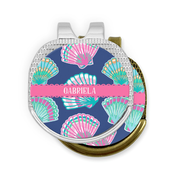 Preppy Sea Shells Golf Ball Marker Hat Clip - PARENT/MAIN