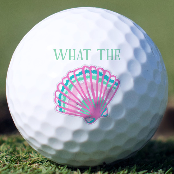 Preppy Sea Shells Golf Ball - Non-Branded - Front