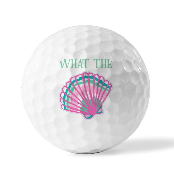 Preppy Sea Shells Golf Balls - Generic - Set of 12 - FRONT