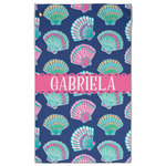 Preppy Sea Shells Golf Towel - Poly-Cotton Blend w/ Name or Text