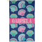 Preppy Sea Shells Golf Towel - Poly-Cotton Blend - Small w/ Name or Text