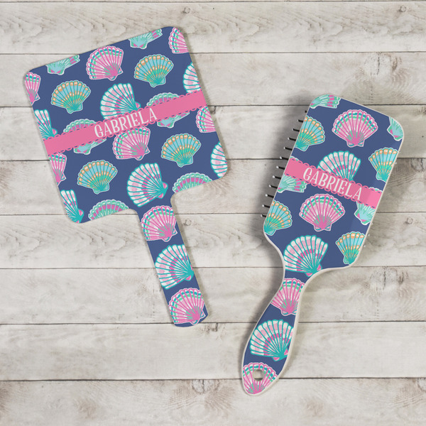 Preppy Sea Shells Hand Mirrors - In Context