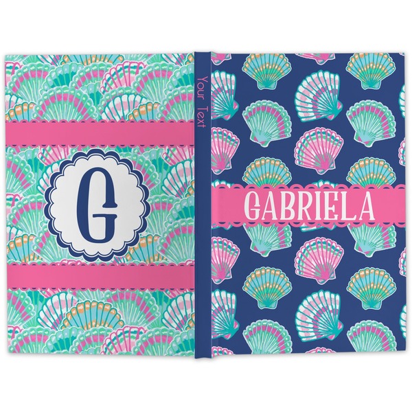 Preppy Sea Shells Hard Cover Journal - Apvl