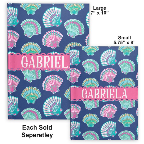 Preppy Sea Shells Hard Cover Journal - Compare