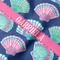 Preppy Sea Shells Hooded Baby Towel- Detail Close Up