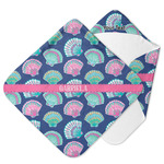 Preppy Sea Shells Hooded Baby Towel (Personalized)
