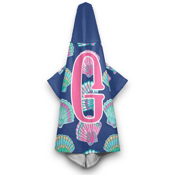 Preppy Sea Shells Hooded Towel - Hanging