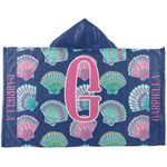 Preppy Sea Shells Kids Hooded Towel (Personalized)
